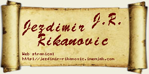 Jezdimir Rikanović vizit kartica